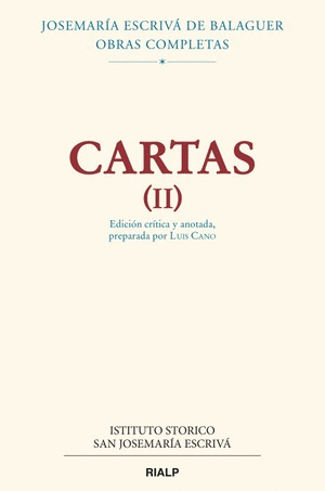 CARTAS II (EDICIN CRTICO-HISTRICA) - JOSEMARA ESCRIV DE BALAGUER