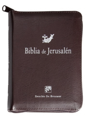 BIBLIA DE JERUSALN.  MODELO BOLSILLO CON TAPA Y FUNDA FLEXIBLE DE CREMALLERA